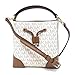 Michael Kors Mercer Small Leather Bucket Crossbody Bag Vanilla Signature, Vanilla Pvc, Medium