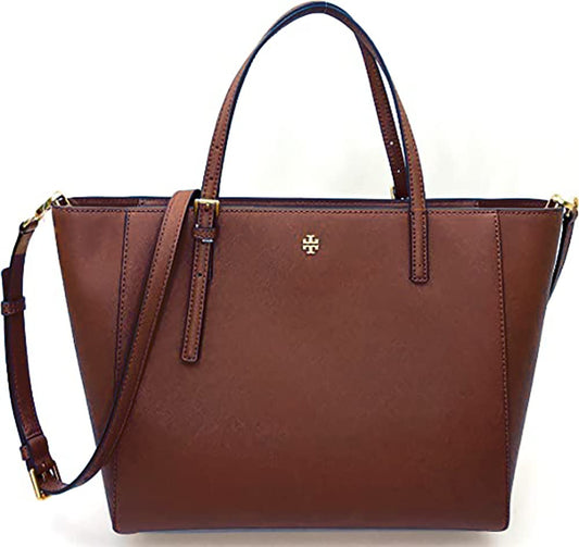 Tory Burch Emerson Leather Women's Tote, Tempranillo, One Size