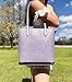 kate spade Tinsel Glitter Shoulder Tote Bag Handbag Holiday Collection 2022, Lilac Frost