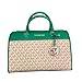 Michael Kors MK Jet Set Travel Medium Duffle Bag Satchel MK Signature, Palmetto Green, Satchel