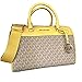 Michael Kors MK Jet Set Travel Medium Duffle Bag Satchel MK Signature, Daffodil Yellow, Satchel