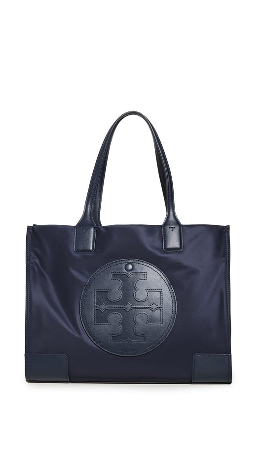 Tory Burch Women's Small Ella Tote, Tory Navy, One Size