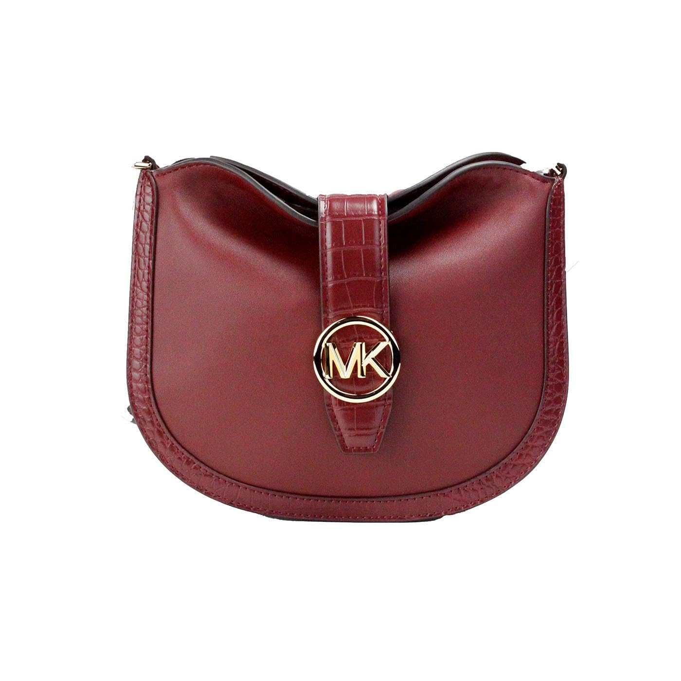 Michael Kors Gabby Small Logo Hobo Crossbody Bag, Dark Cherry