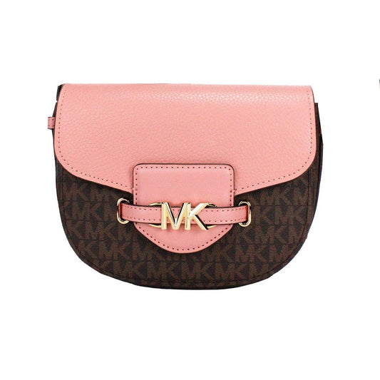 Michael Kors Reed Small Logo and Leather Crossbody Bag, Primrose