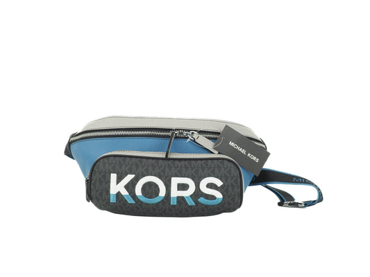 Michael Kors Cooper MK Signature PVC Belt Bag, Blue Multi, Talla Única