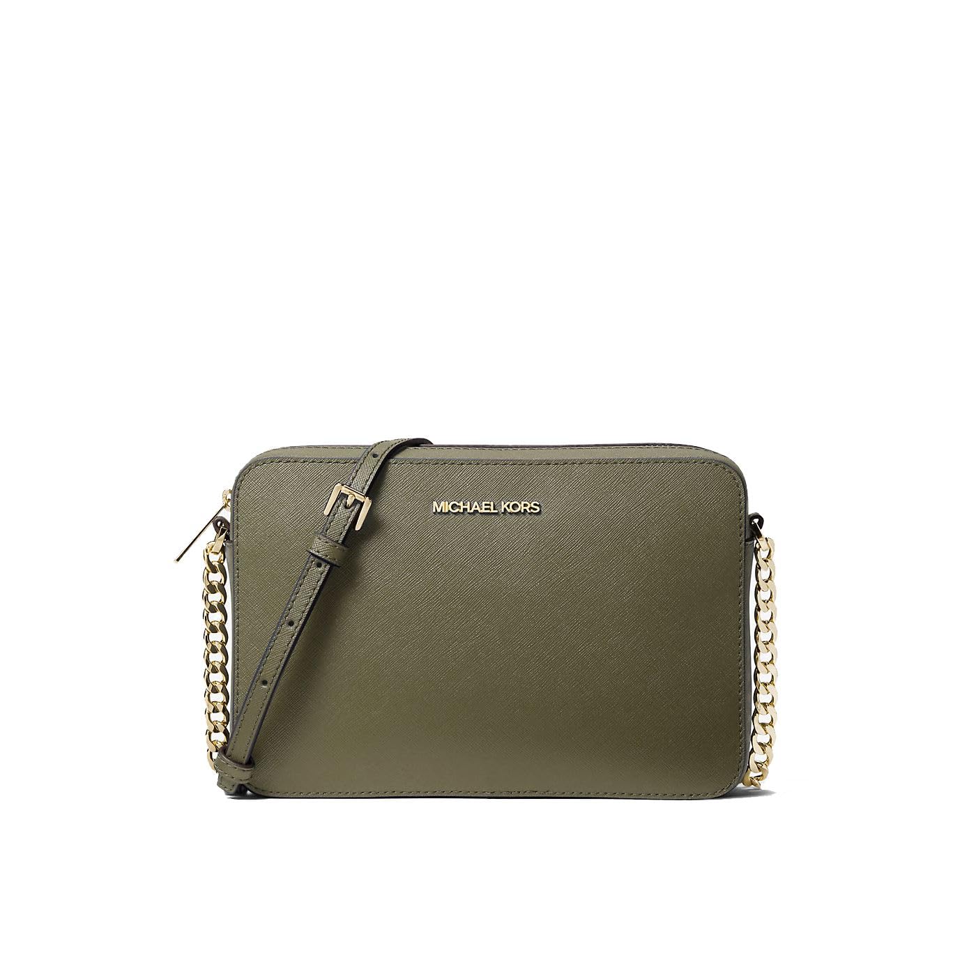 Michael Kors Women's Jet Set Item Lg Crossbody, Light Sage