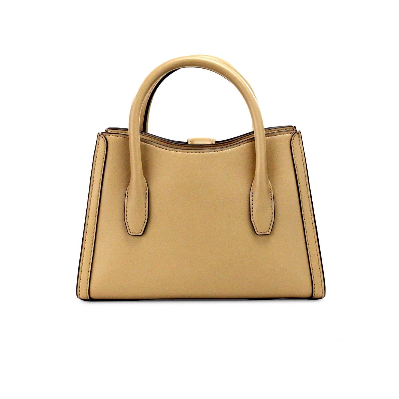 Michael Kors Women Gabby Small Faux Leather Satchel, Camel