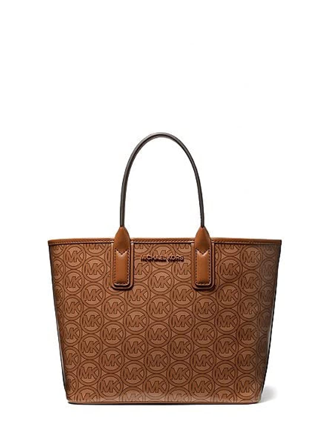 Michael Kors Jodie Small Jacquard Logo Recycled Polyester Tote Handbag Luggage Women's Brown, Luggage, One Size