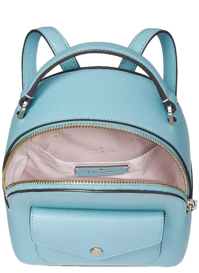 kate spade new york Women's Schuyler Saffiano Leather Mini Backpack, Smoky Blue