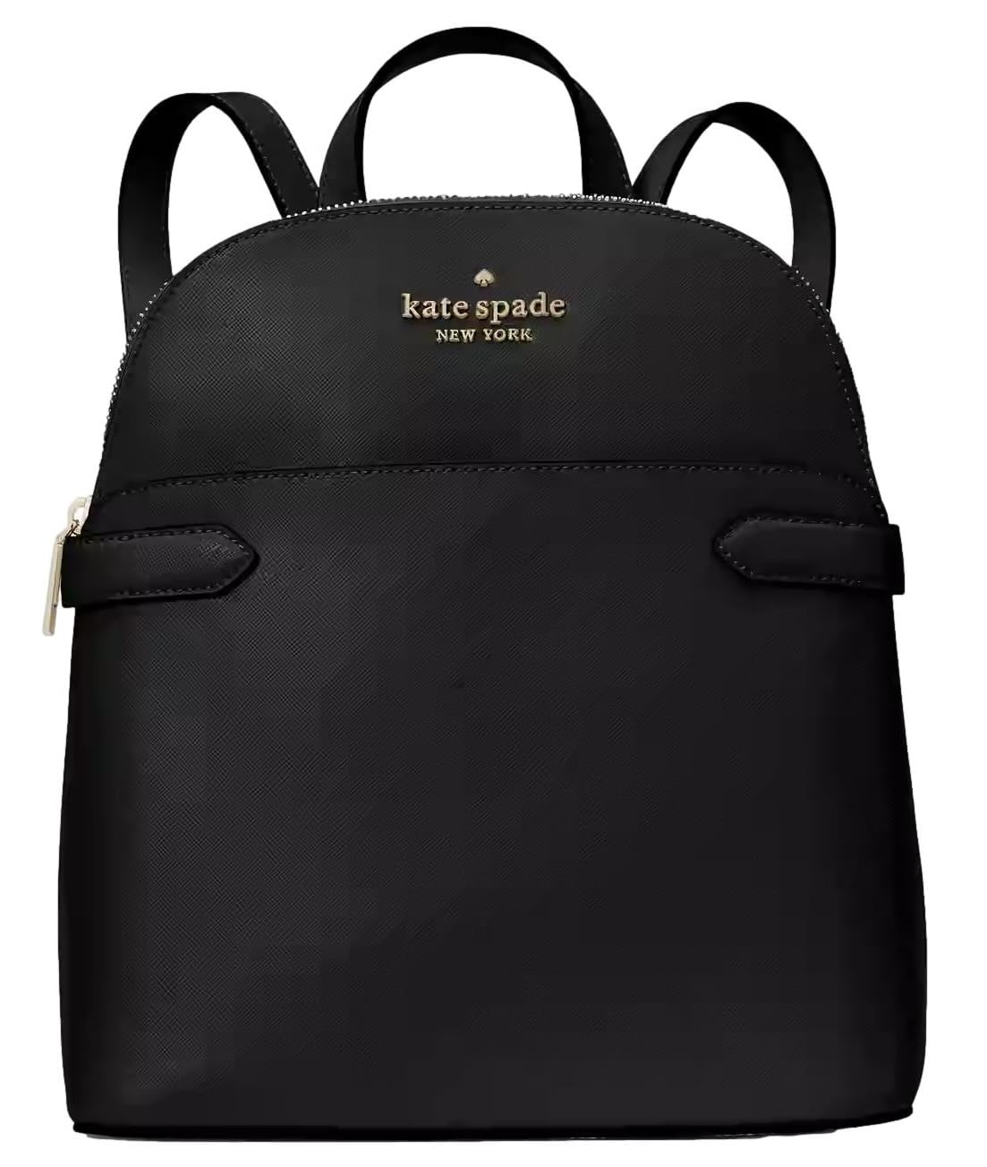 Kate Spade New York Staci Dome Saffiano Leather Medium Backpack Black