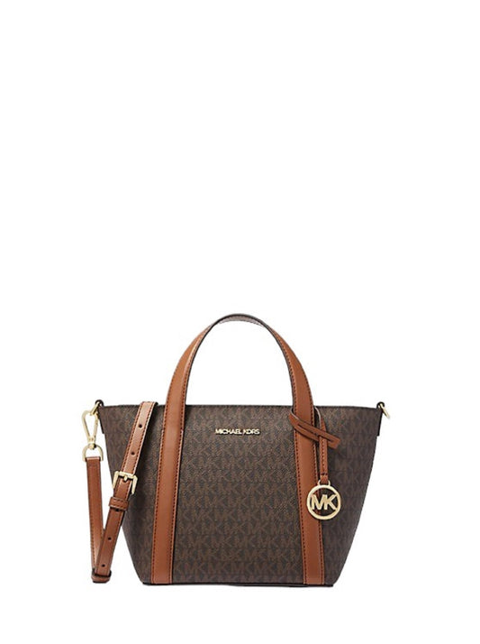 Michael Kors Pratt Small Tote Handle Crossbody Bag, Brown