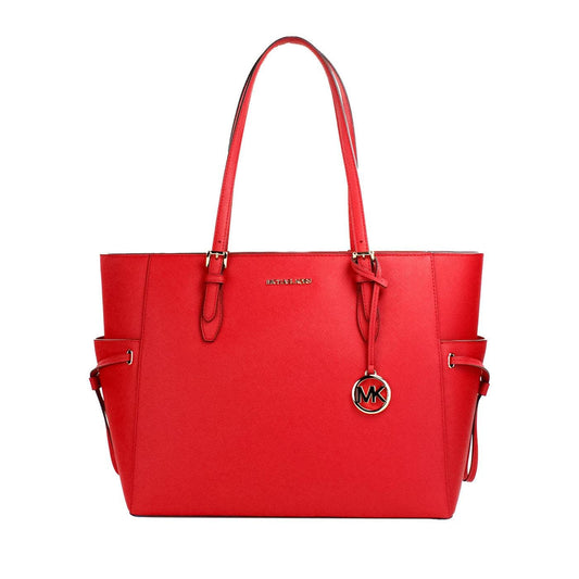 Michael Kors Michael Michael Kors Gilly Large Jet Set Drawstring Top Zip Tote (Bright Red), Bright Red