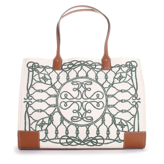 Tory Burch Ella Printed Tote, Ivory, Ivory