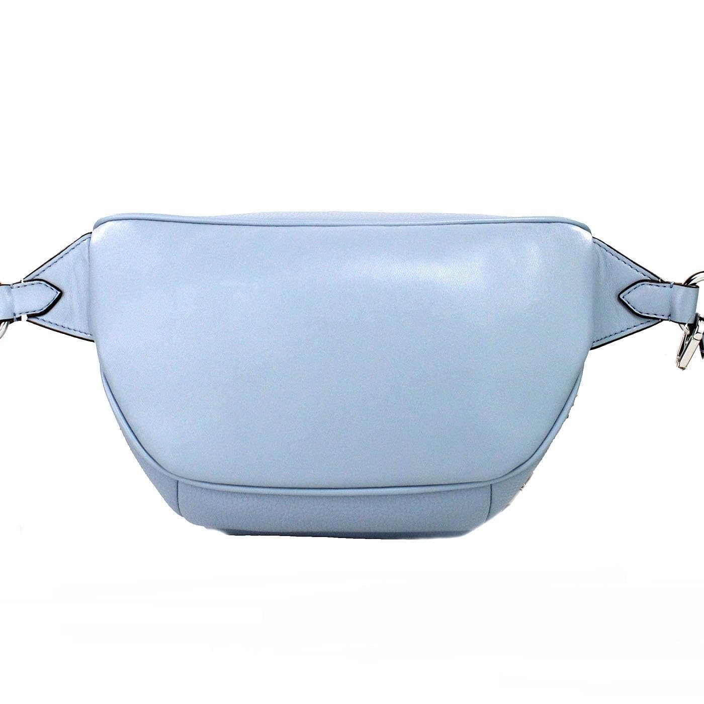 Michael Kors Maisie Large Pebbled Leather 2-in-1 Sling Waist Pack in Pale Blue, Pale Blue, Waist Pack