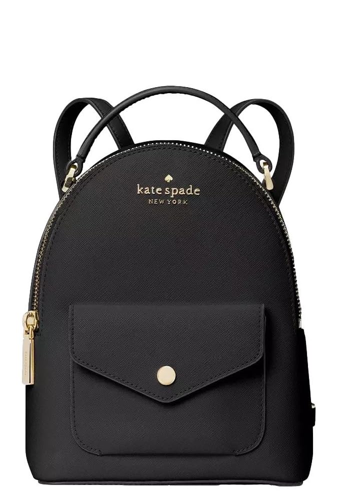 kate spade new york Women's Schuyler Saffiano Leather Mini Backpack, Black