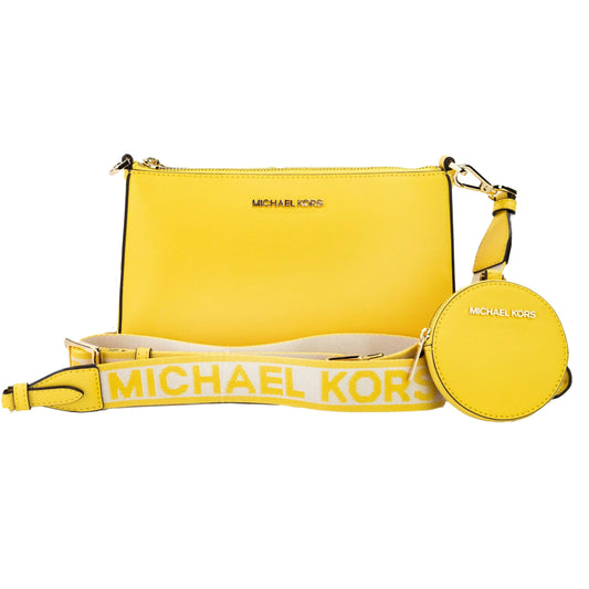 Michael Kors JET SET SMALL CROSSBODY BAG WITH TECH ATTACHED MK (DAFFODIL), Daffodil