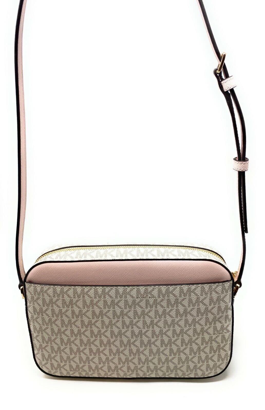 Michael Kors Jet Set East West Chain Crossbody Vanilla MK Powder Blush Pink