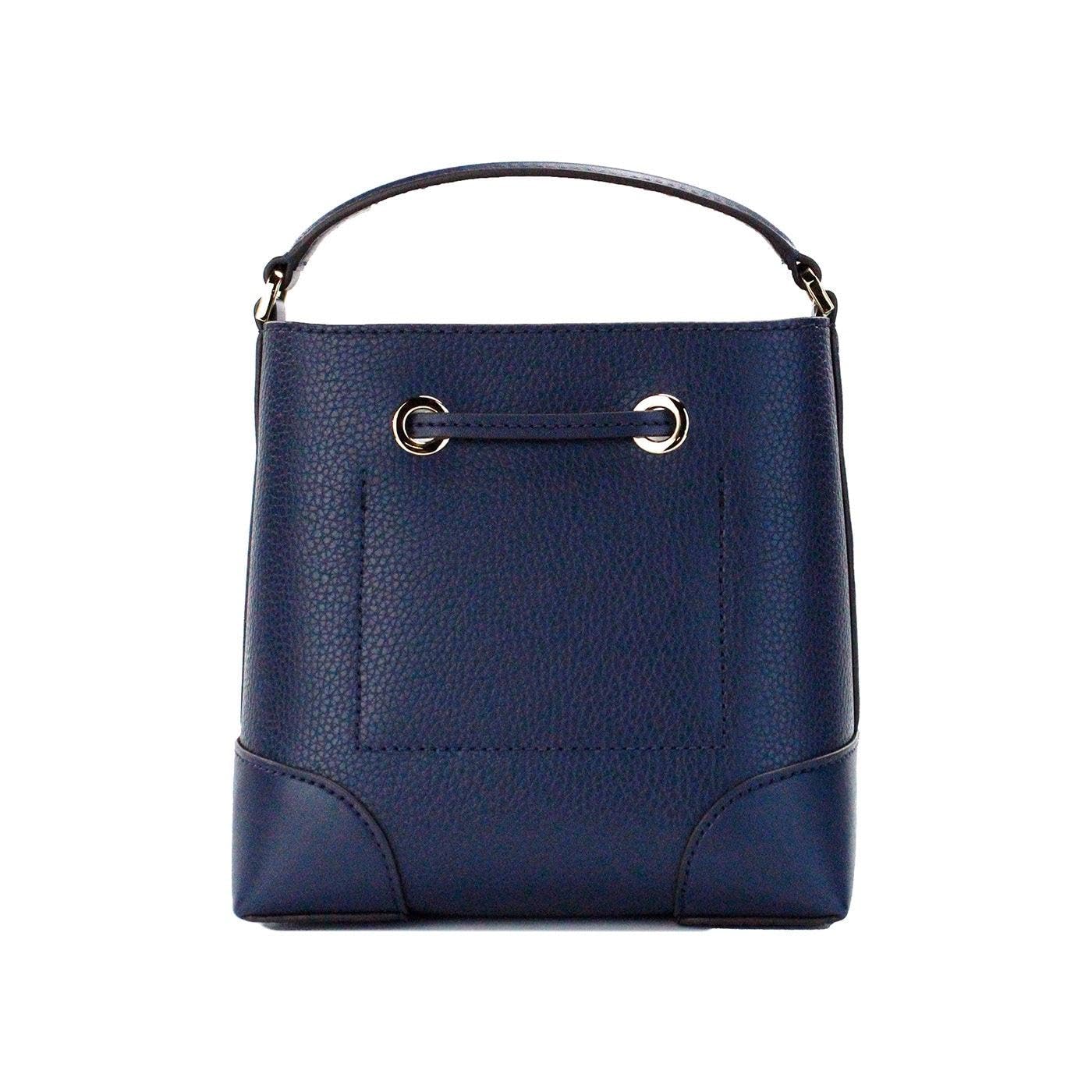 Michael Kors XS Suri Mini Bucket Crossbody Drawstring Shoulder Bag 35F2GM9M1B PVC, Navy