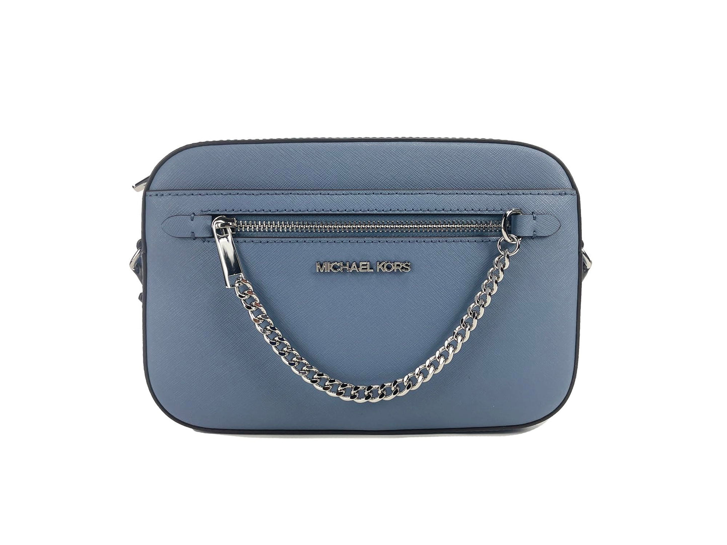 Michael Kors Women's Jet Set Item LARGE EAST WEST CHAIN Crossbody (Denim), Blue