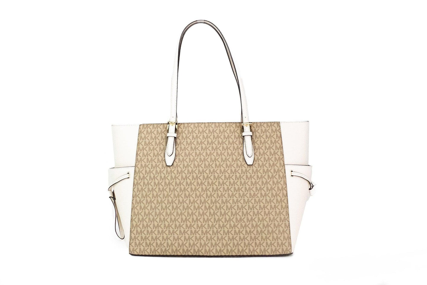 Michael Kors Gilly Large Jet Set Drawstring Top Zip Tote (Light Cream Miami), Light Cream, One Size, Tote