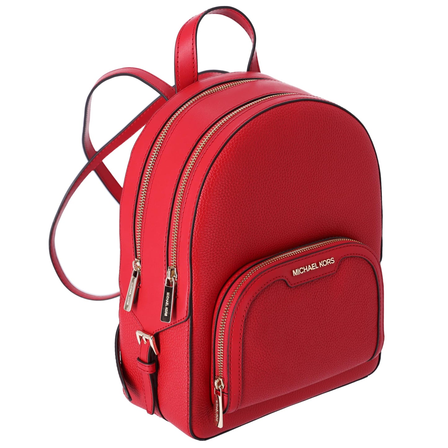 Michael Kors Jaycee Medium Pebbled Leather Backpack (bright Red), Bright Red, M, Backpack