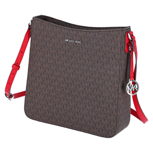 Michael Kors Jet Set, Brown Bright Red