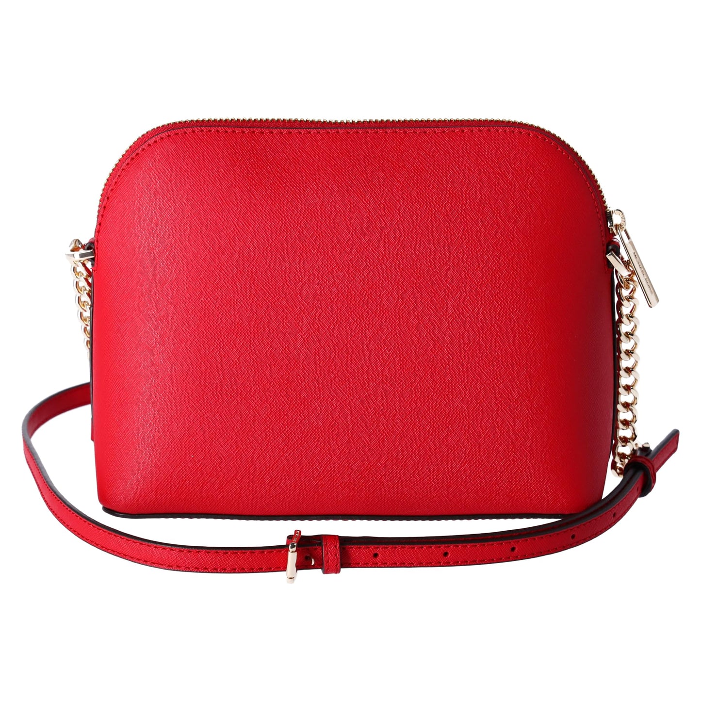 Michael Kors Jet Set Travel Medium Dome Crossbody Bag Saffiano Leather, Bright Red