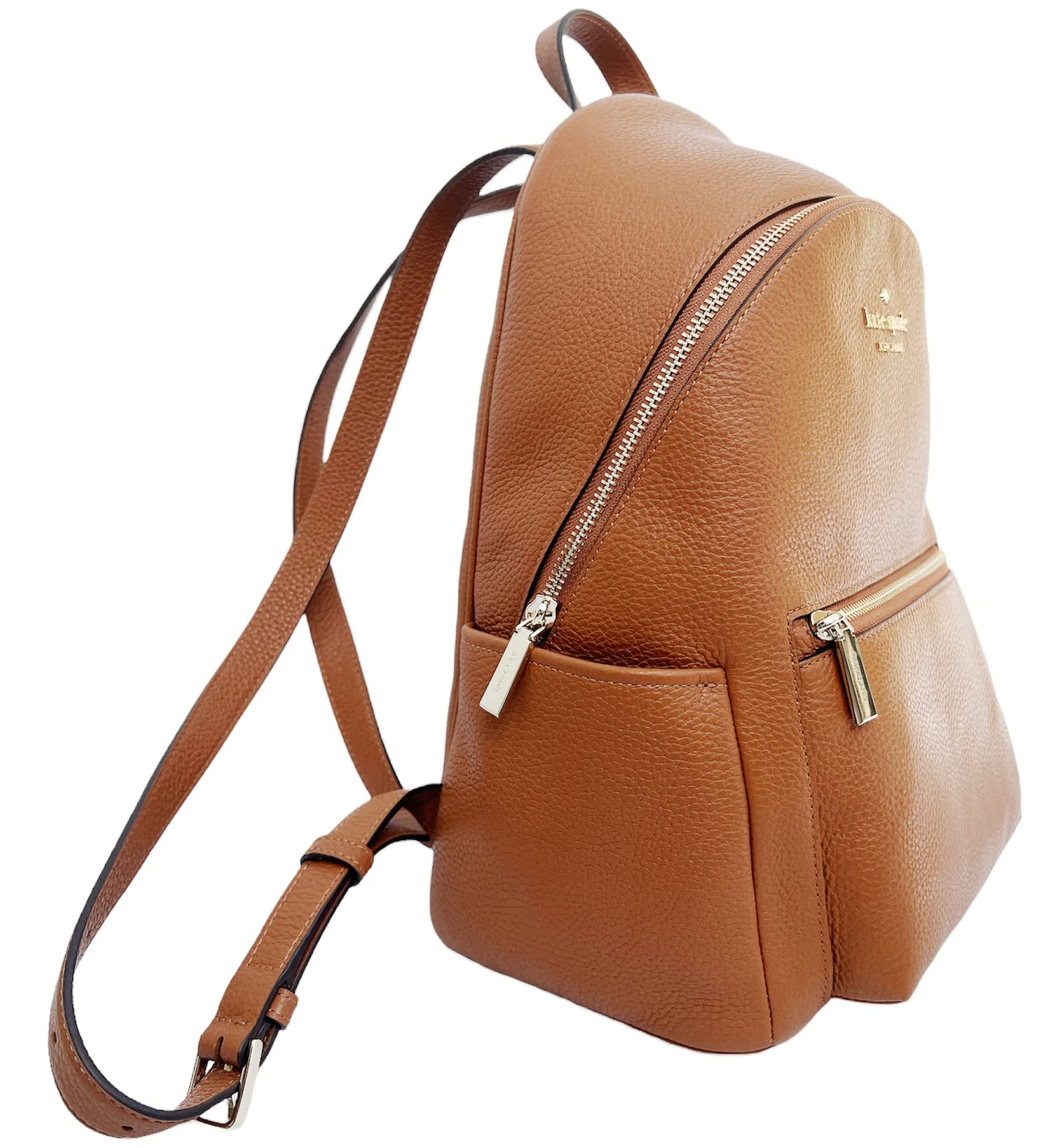 Kate Spade New York Leila Dome Backpack Pebbled Leather Medium, Cherrywood