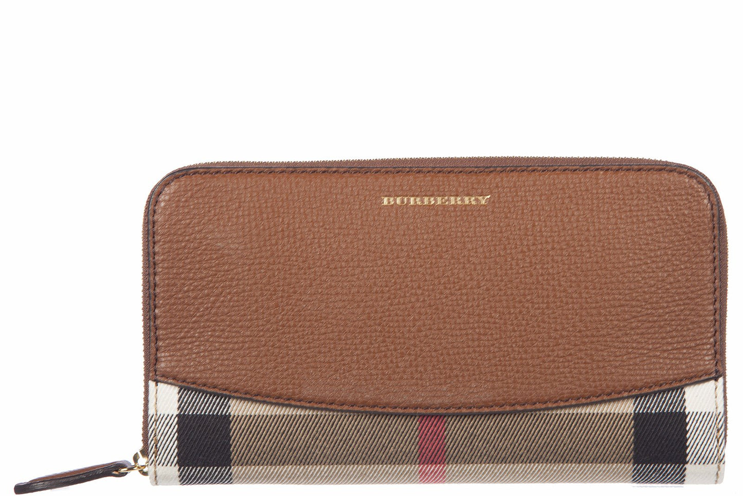 Burberry women's wallet genuine leather coin case holder purse card twill house