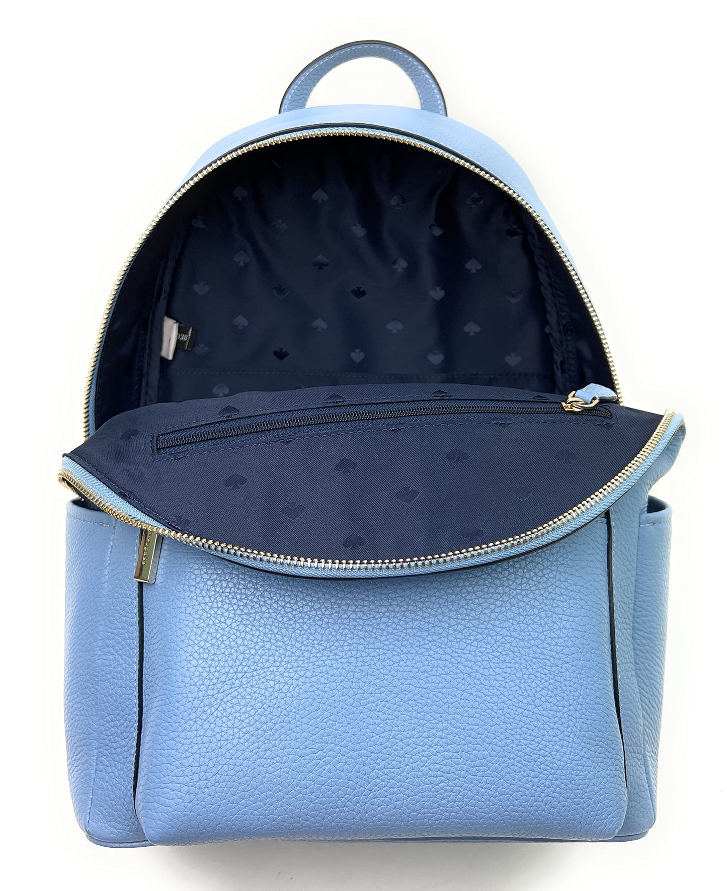 Kate Spade New York Liela Pebbled Leather Medium Dome Backpack (Dusty Blue), Dusty Blue, M, Backpack