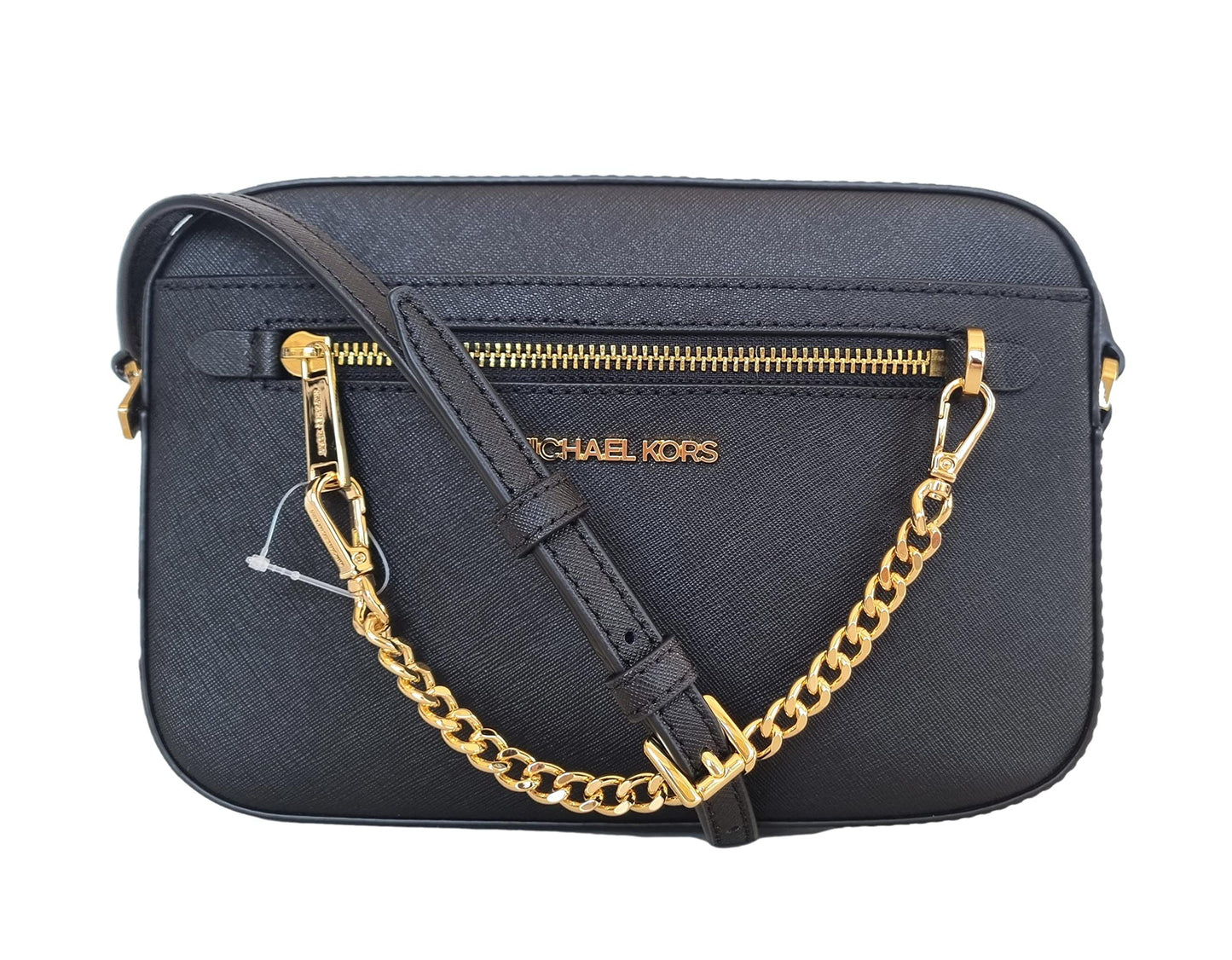 Michael Kors Women's Jet Set Item Large East West Chain Crossbody in Black, Style 35S1GTTC7L.