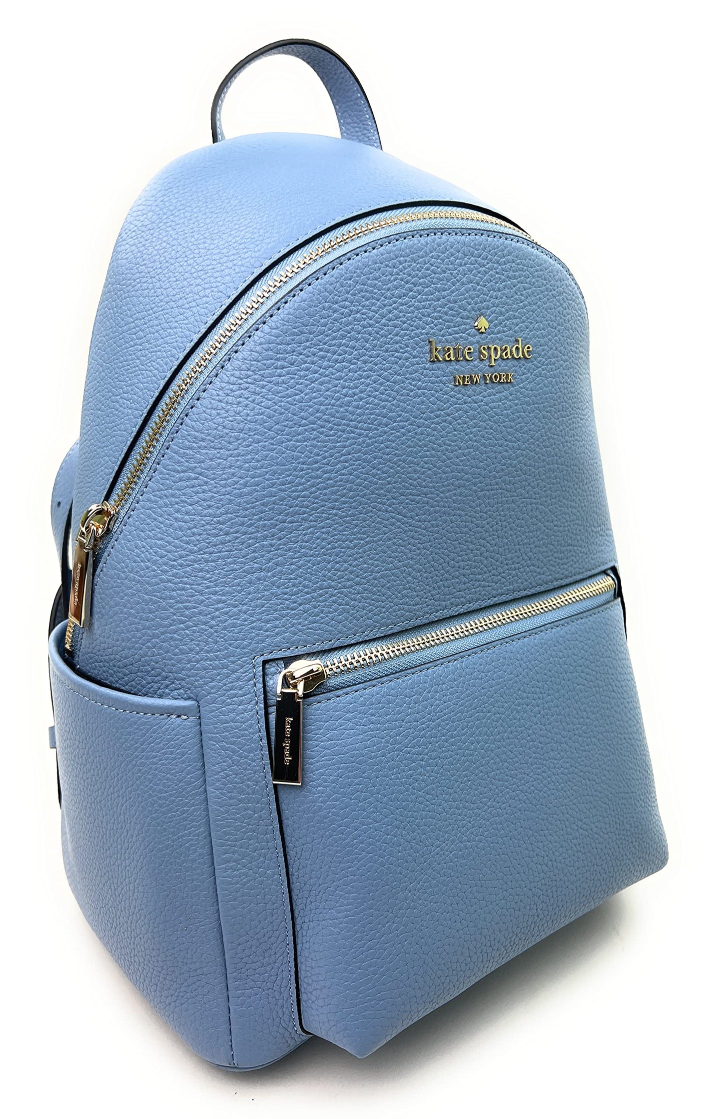 Kate Spade New York Liela Pebbled Leather Medium Dome Backpack (Dusty Blue), Dusty Blue, M, Backpack